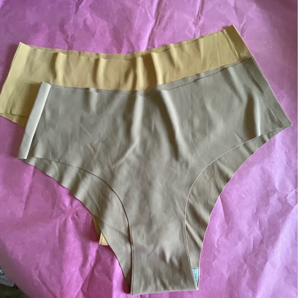 Seamless Tan and Yellow Underwear. 2 pairs